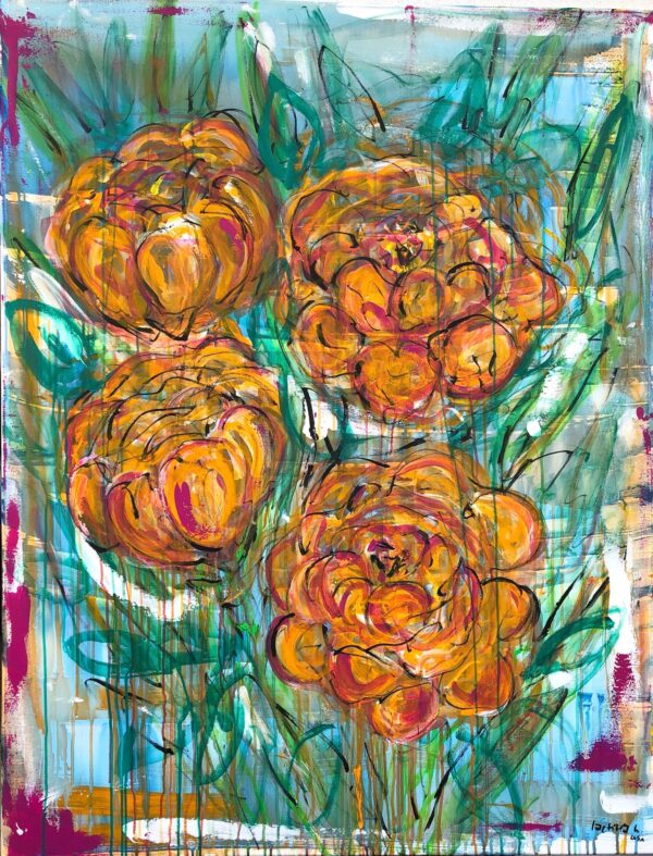 Peonies 130x100